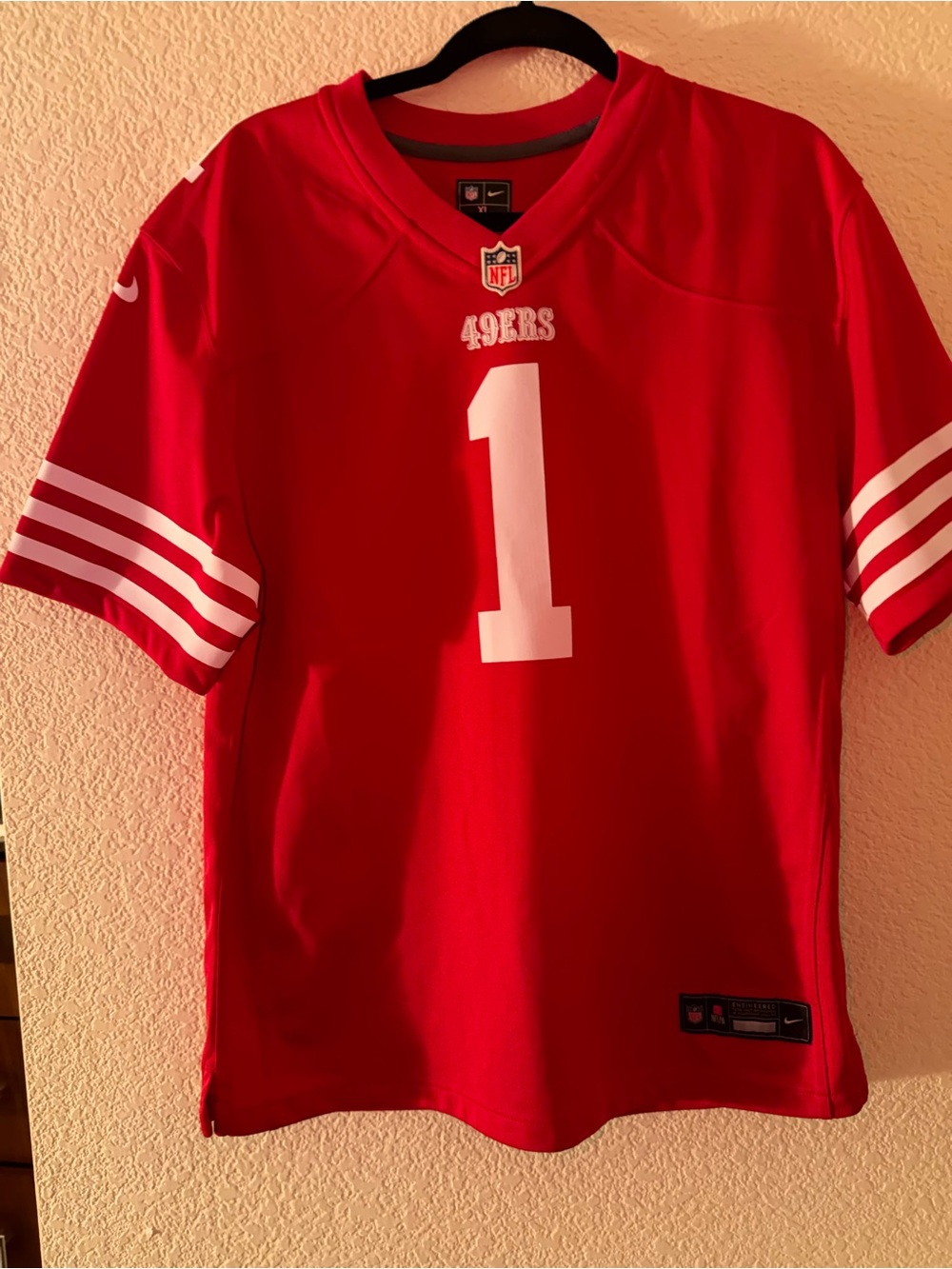 Nike Red Kids San Francisco 49ers #1 Jersey